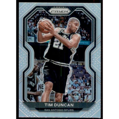 2020-21 Panini Prizm Prizms Silver #30 Tim Duncan