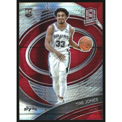 2020-21 Panini Spectra Asia Red #140 Tre Jones