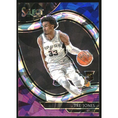 2020-21 Select Prizms Blue White Purple Ice #263 Tre Jones