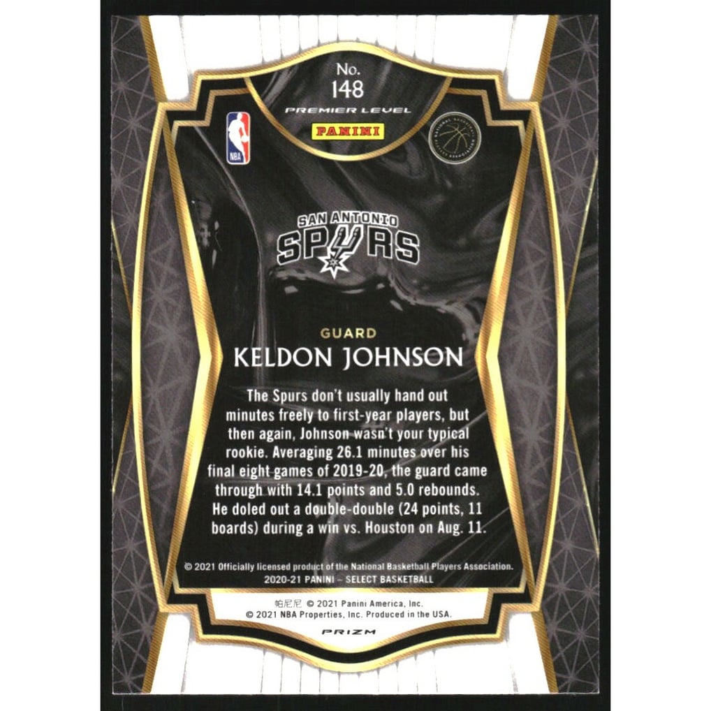 2020-21 Select Prizms Disco #148 Keldon Johnson