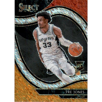 2020-21 Select Prizms Red White Orange Shimmer #263 Tre Jones