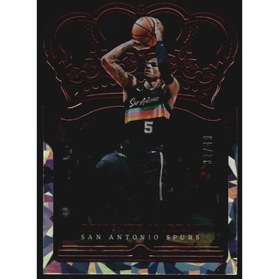 2021-22 Crown Royale Crystal Red #86 Dejounte Murray