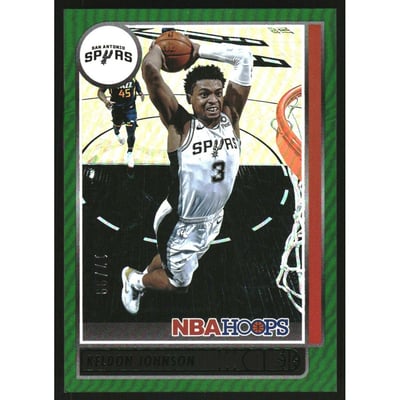 2021-22 Hoops Green #34 Keldon Johnson