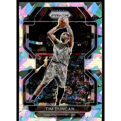 2021-22 Panini Prizm Prizms Ice #268 Tim Duncan