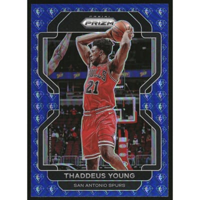 2021-22 Panini Prizm Prizms NBA 75th Anniversary #118 Thaddeus Young