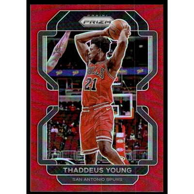 2021-22 Panini Prizm Prizms Red #118 Thaddeus Young