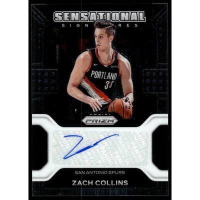 2021-22 Panini Prizm Sensational Signatures #13 Zach Collins