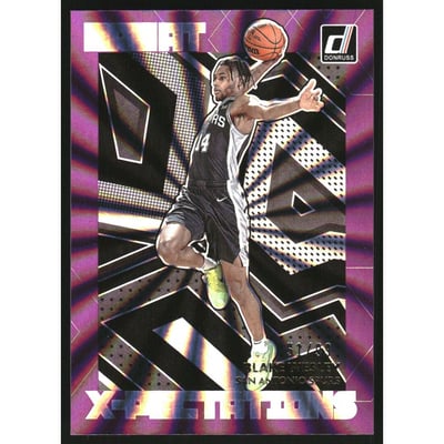 2022-23 Donruss Great X-Pectations Holo Purple Laser #22 Blake Wesley