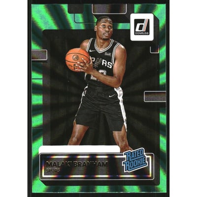 2022-23 Donruss Holo Green Laser #220 Malaki Branham RR