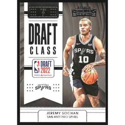 2022-23 Panini Contenders Draft Class Contenders #2 Jeremy Sochan