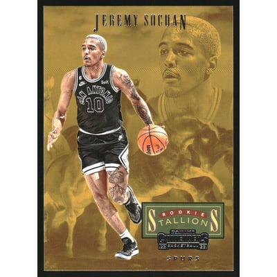 2022-23 Panini Contenders Rookie Stallions #10 Jeremy Sochan