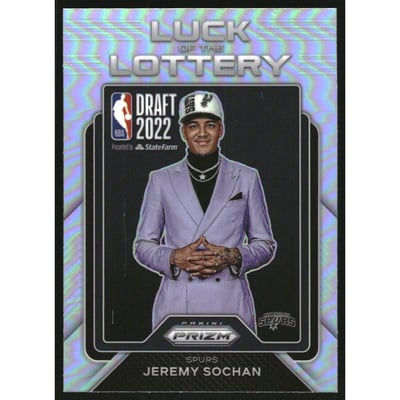 2022-23 Panini Prizm Luck of the Lottery Prizms Silver #4 Jeremy Sochan