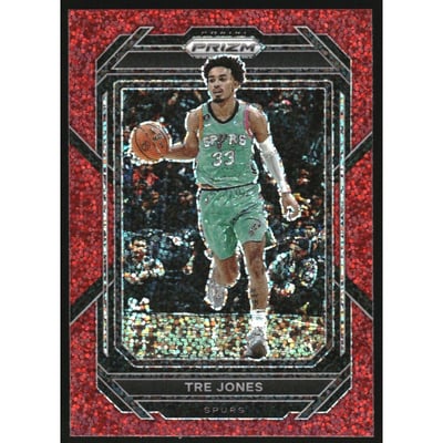 2022-23 Panini Prizm Prizm Red Sparkle #209 Tre Jones