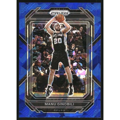 2022-23 Panini Prizm Prizms Blue Ice #296 Manu Ginobili