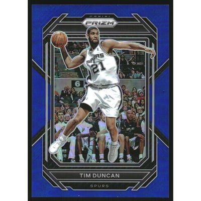 2022-23 Panini Prizm Prizms Blue #293 Tim Duncan