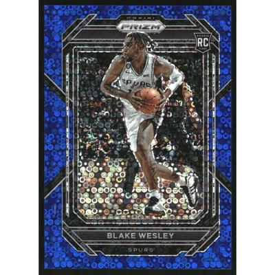2022-23 Panini Prizm Prizms Fast Break Blue #264 Blake Wesley