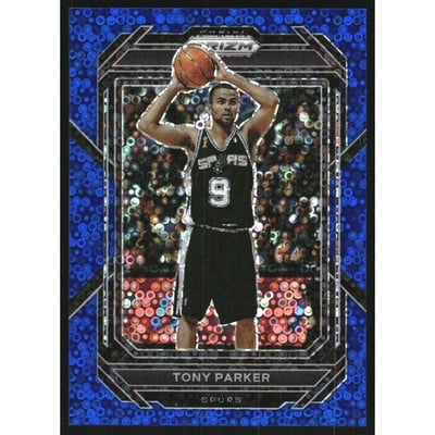 2022-23 Panini Prizm Prizms Fast Break Blue #299 Tony Parker