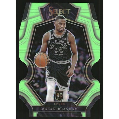 2022-23 Select Prizms Light Green Die Cut #171 Malaki Branham