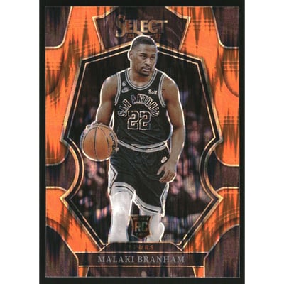 2022-23 Select Prizms Orange Flash #171 Malaki Branham