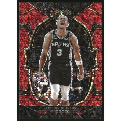 2022-23 Select Prizms Red Disco #54 Keldon Johnson