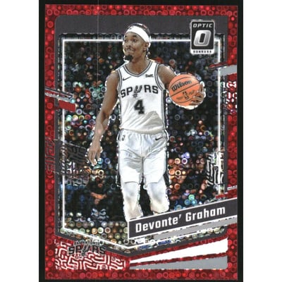 2023-24 Donruss Optic Fast Break Red #100 Devonte' Graham