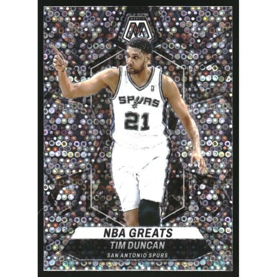 2023-24 Panini Mosaic Mosaic Fast Break Silver #291 Tim Duncan/NBA Greats