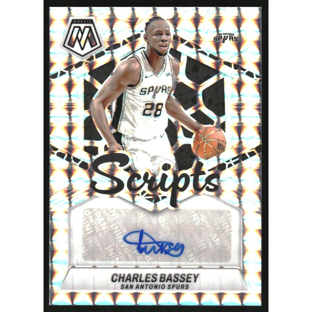 2023-24 Panini Mosaic Scripts #21 Charles Bassey