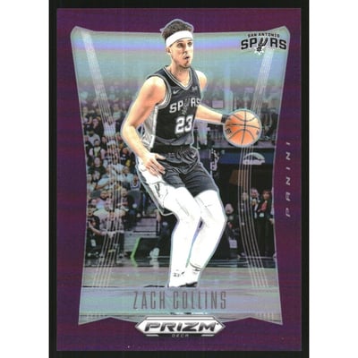 2023-24 Panini Prizm Deca Prizms Purple #255 Zach Collins