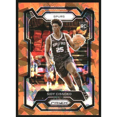 2023-24 Panini Prizm Prizms Orange Ice #173 Sidy Cissoko