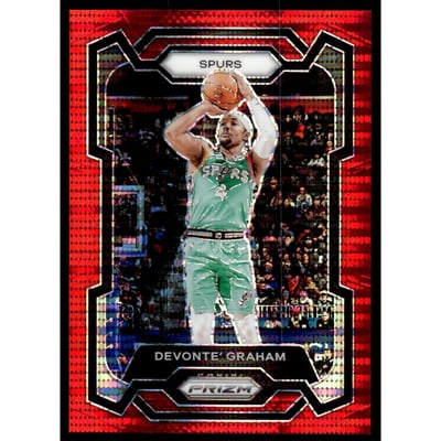 2023-24 Panini Prizm Prizms Red Seismic #233 Devonte' Graham