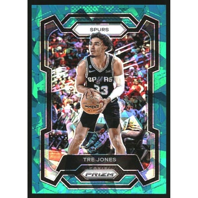 2023-24 Panini Prizm Prizms Teal Ice #232 Tre Jones