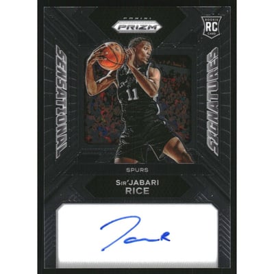 2023-24 Panini Prizm Sensational Signatures #23 Sir'Jabari Rice
