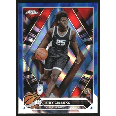 2023-24 Topps Chrome Blue Lava Refractors #57 Sidy Cissoko