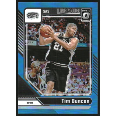 2024-25 Donruss Optic Aqua #248 Tim Duncan LGD