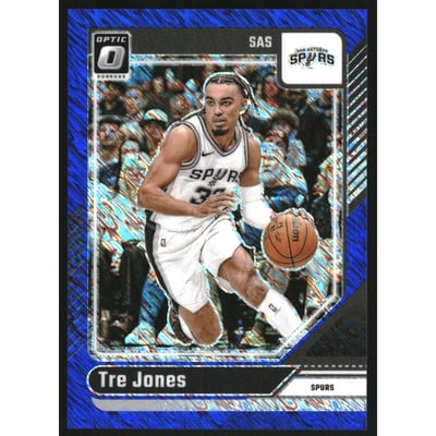 2024-25 Donruss Optic Blue Shimmer #112 Tre Jones
