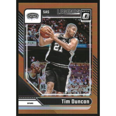 2024-25 Donruss Optic Orange #248 Tim Duncan LGD