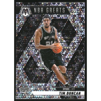 2024-25 Panini Mosaic Mosaic Fast Break Silver #291 Tim Duncan/Greats