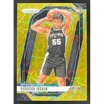 2024-25 Panini Prizm Lazer Gold Prizm #254 Harrison Ingram RC /10