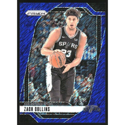 2024-25 Panini Prizm Prizms Blue Shimmer FOTL #197 Zach Collins