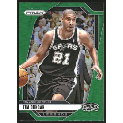 2024-25 Panini Prizm Prizms Green #297 Tim Duncan
