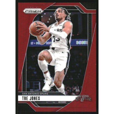 2024-25 Panini Prizm Prizms Red #61 Tre Jones