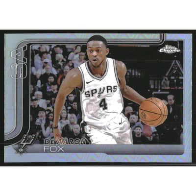 2025-26 Topps Chrome Refractors #233 De'Aaron Fox