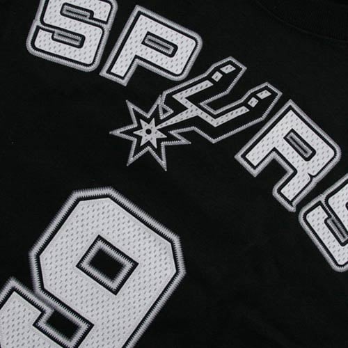 adidas San Antonio Spurs #9 Tony Parker Black Game Time T-shirt