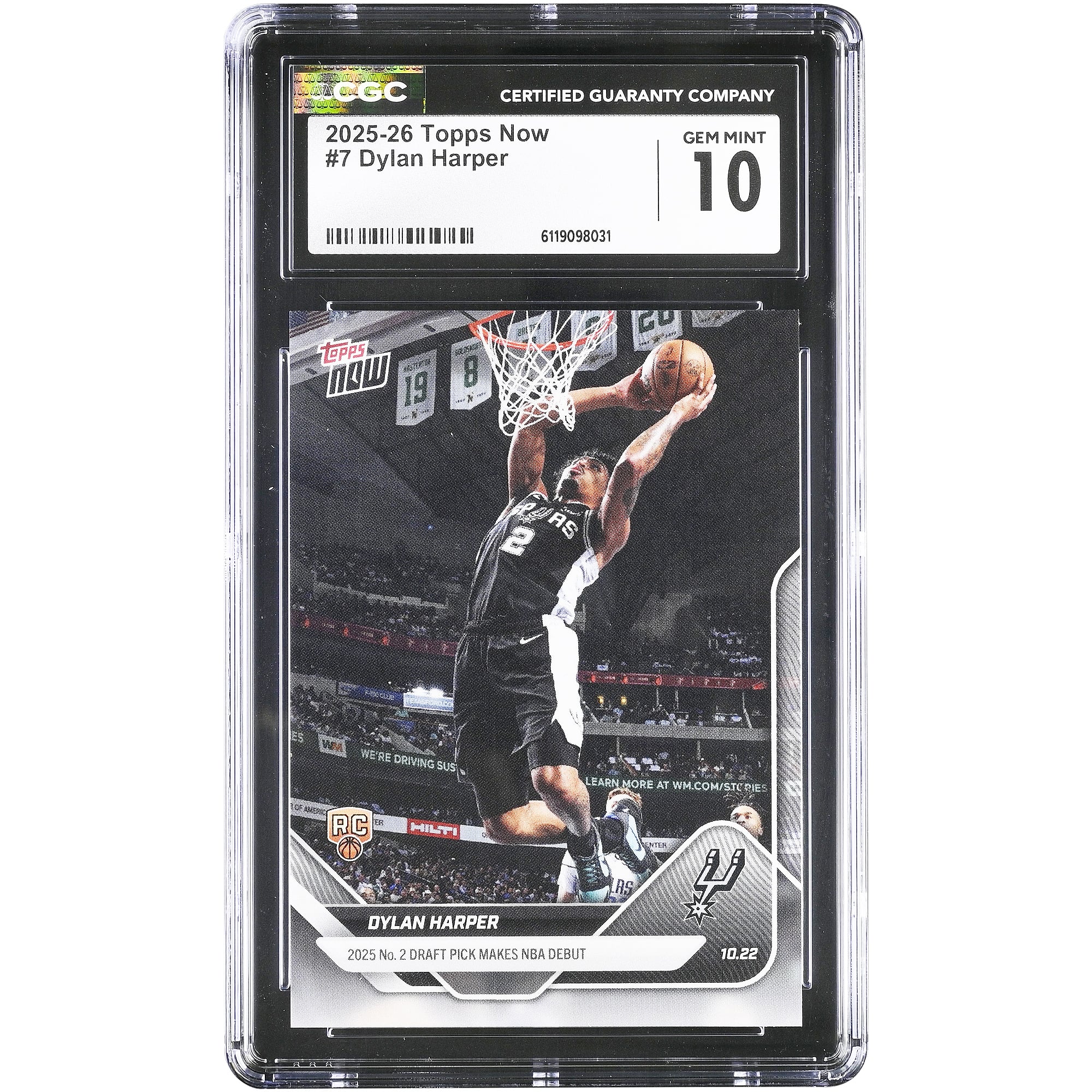 Dylan Harper San Antonio Spurs 2025-26 Topps Now 