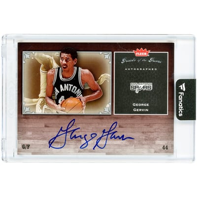George Gervin San Antonio Spurs Autographed 2005-06 Fleer Greats Of The Game #GG-GG Card