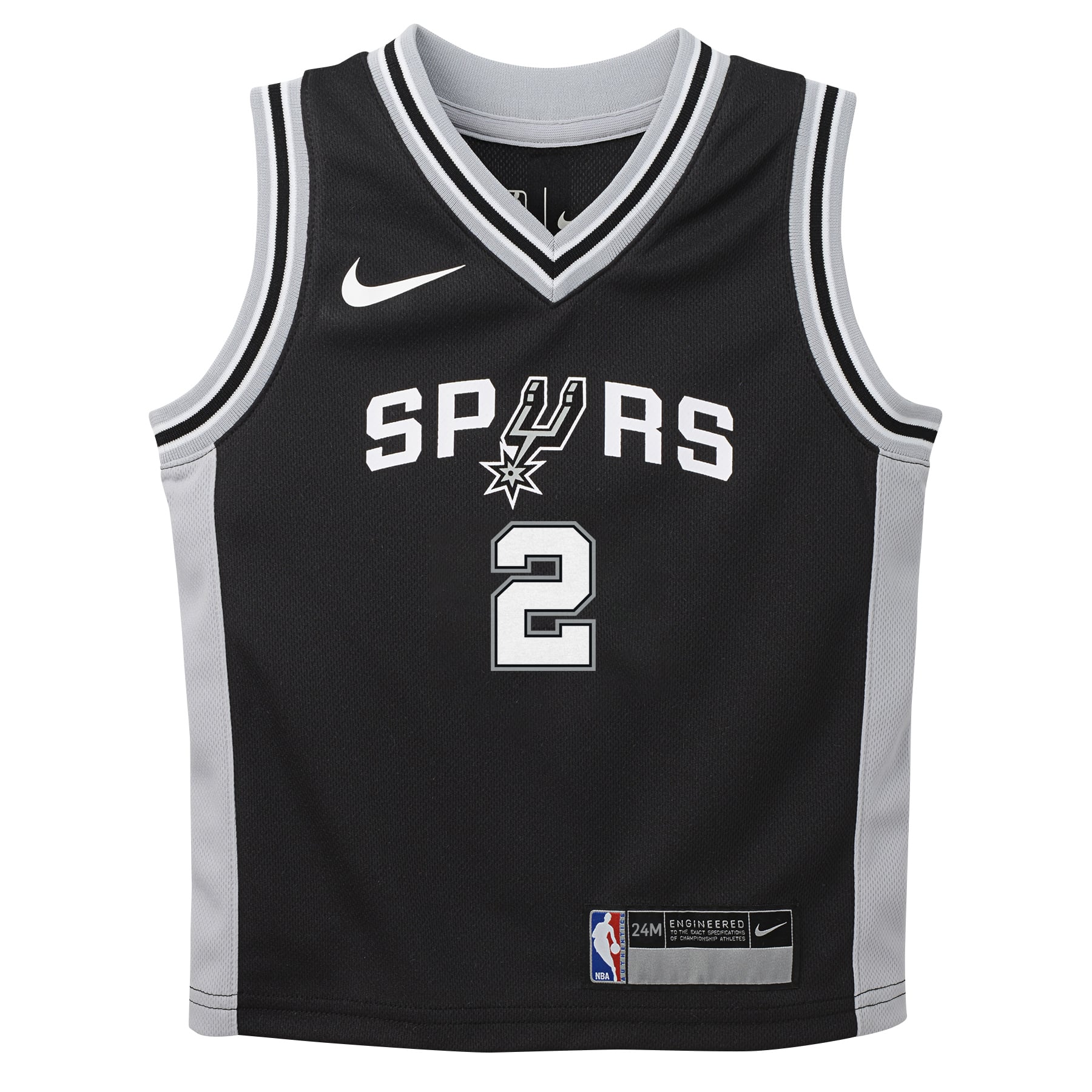 Nike NBA Spurs Leonard #2 ユニフォーム Infant San Antonio Spurs Kawhi Leonard Nike Black Replica Jersey
