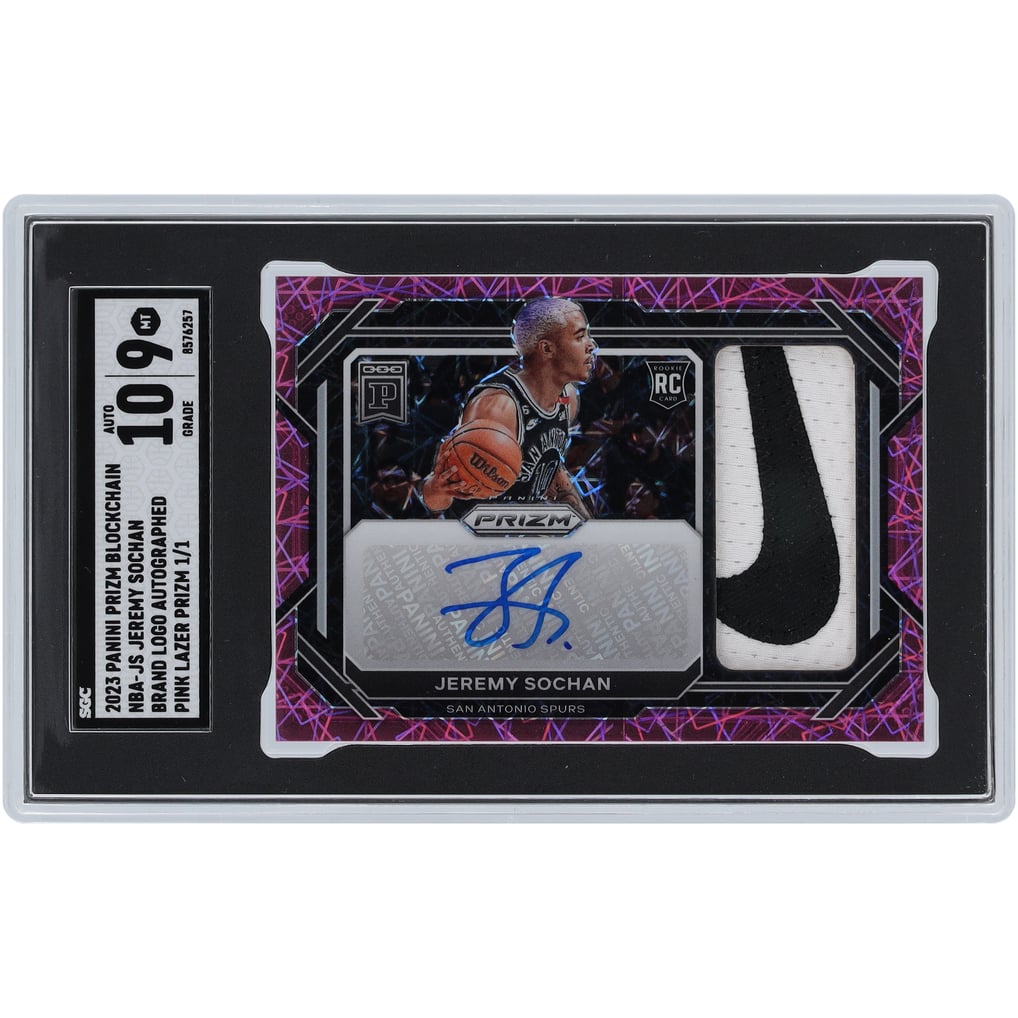 Jeremy Sochan San Antonio Spurs Autographed 2023 Panini Prizm 