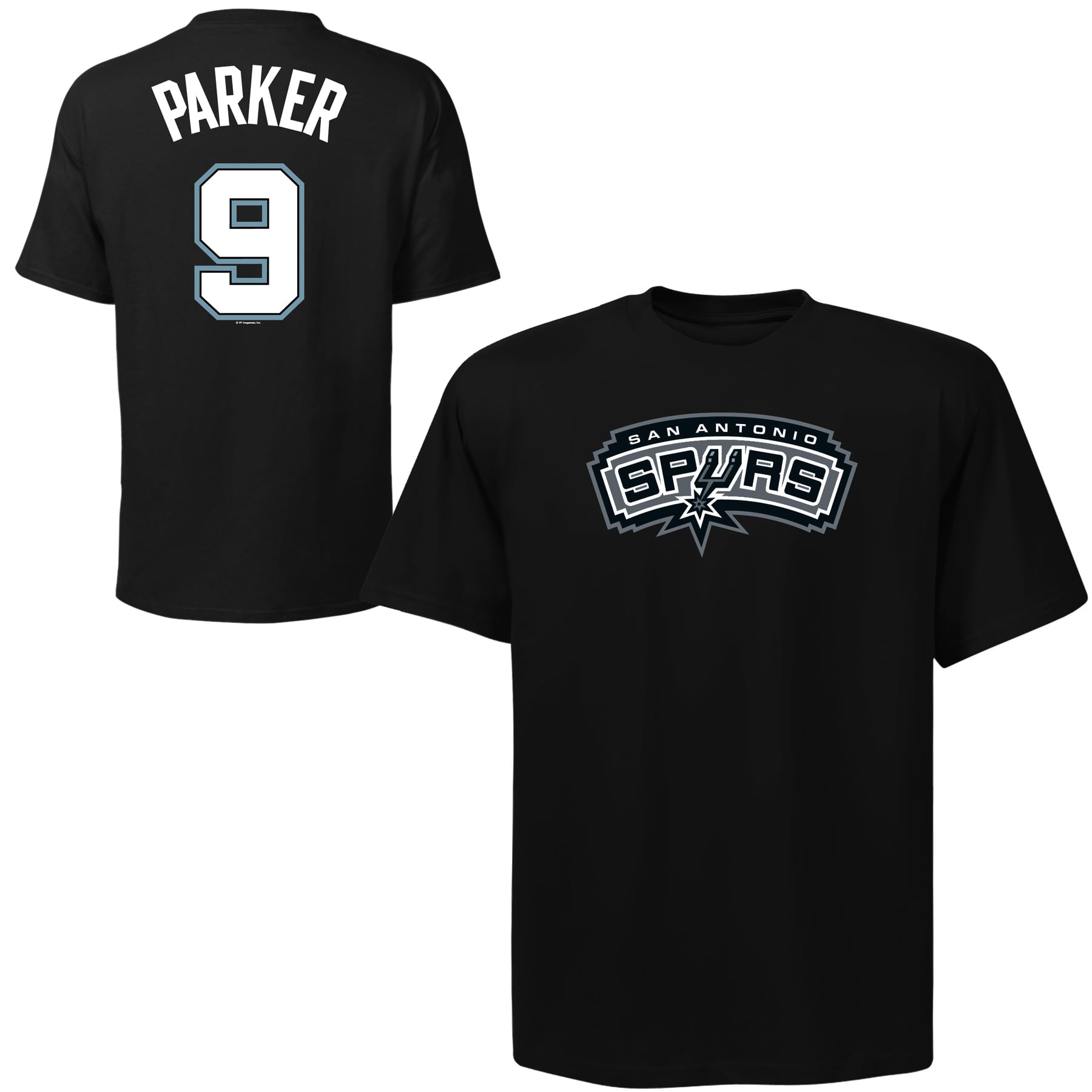 Majestic Tony Parker San Antonio Spurs Player T-Shirt - Black