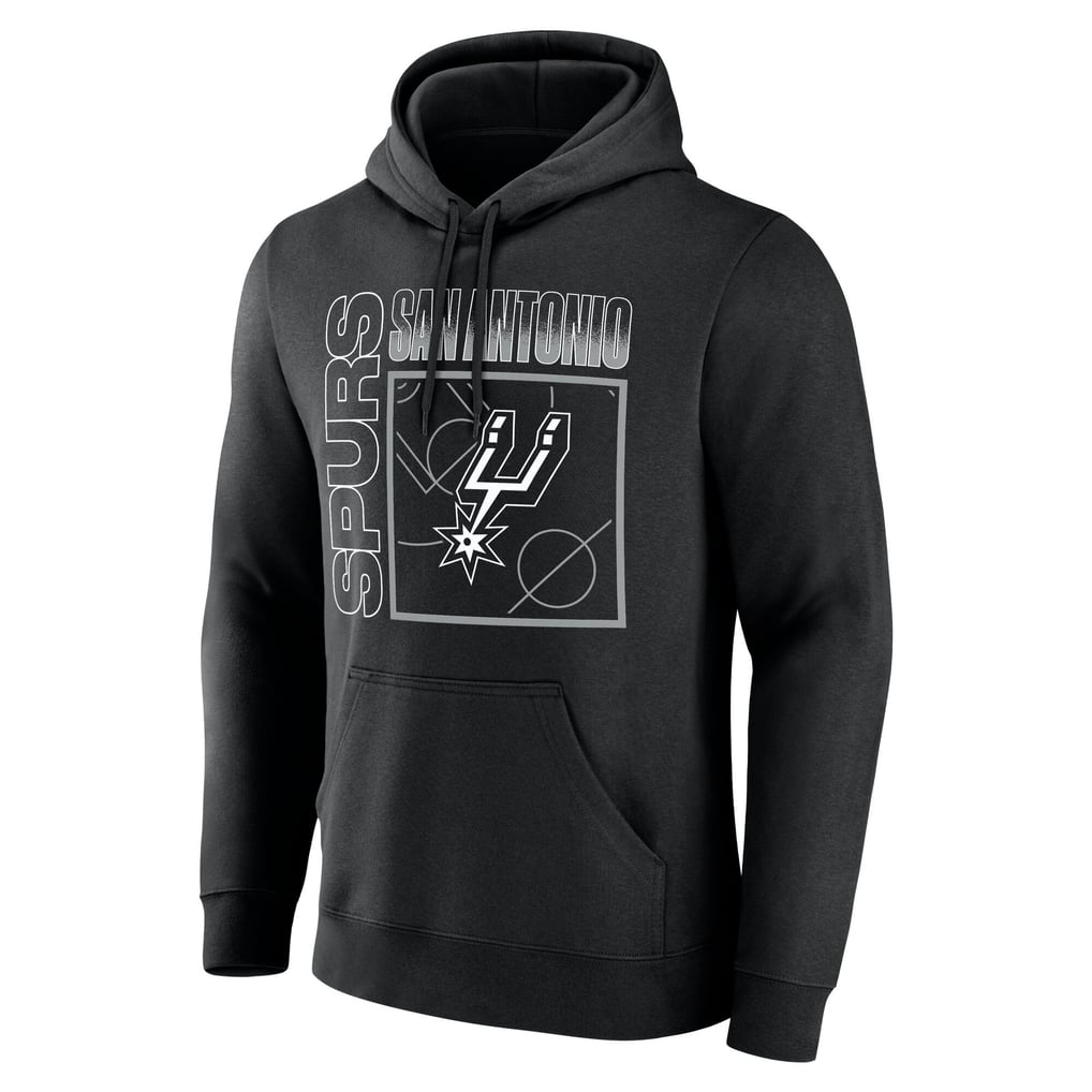 San Antonio Spurs Big & Tall Home Court Pop Personalized Name & Number Hoodie - Black