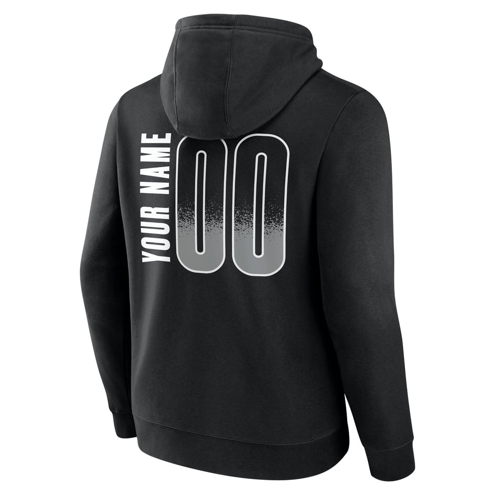 San Antonio Spurs Big & Tall Home Court Pop Personalized Name & Number Hoodie - Black